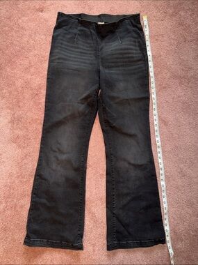 Knox Rose Black Flare Jeans